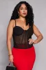 Plus Size Convertible Corset Bustier Top sold by Rainbow