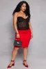Plus Size Convertible Corset Bustier Top sold by Rainbow