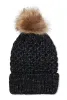 Faux Fur Pom Pom Knit Beanie sold by Rainbow