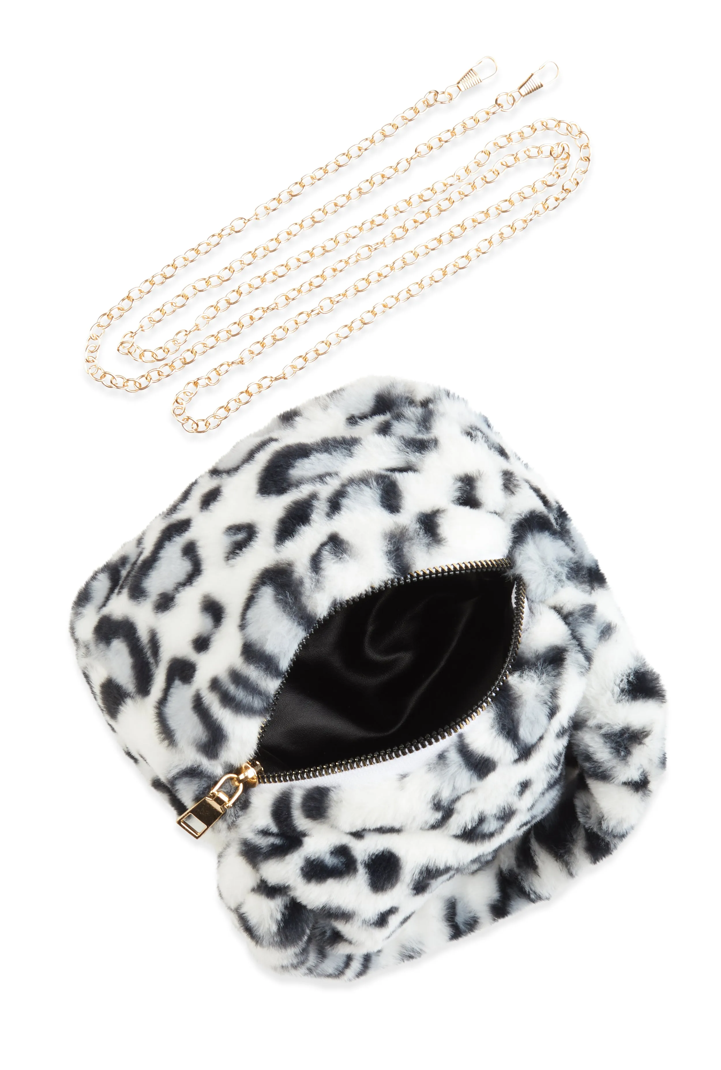 Animal Print Faux Fur Convertible Handbag sold by Rainbow product image thumbnail 5