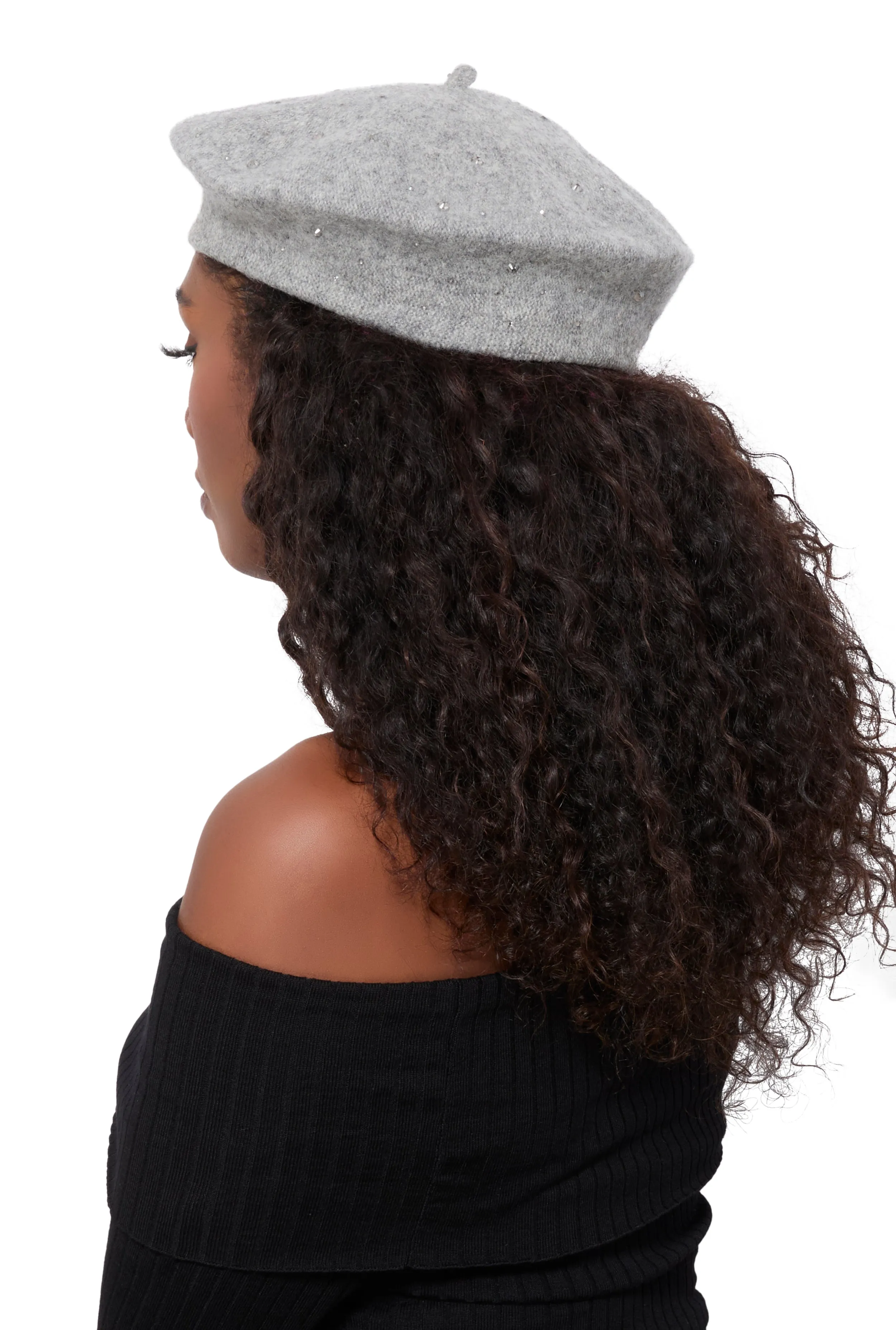 Rhinestone French Beret sold by Rainbow product image thumbnail 2