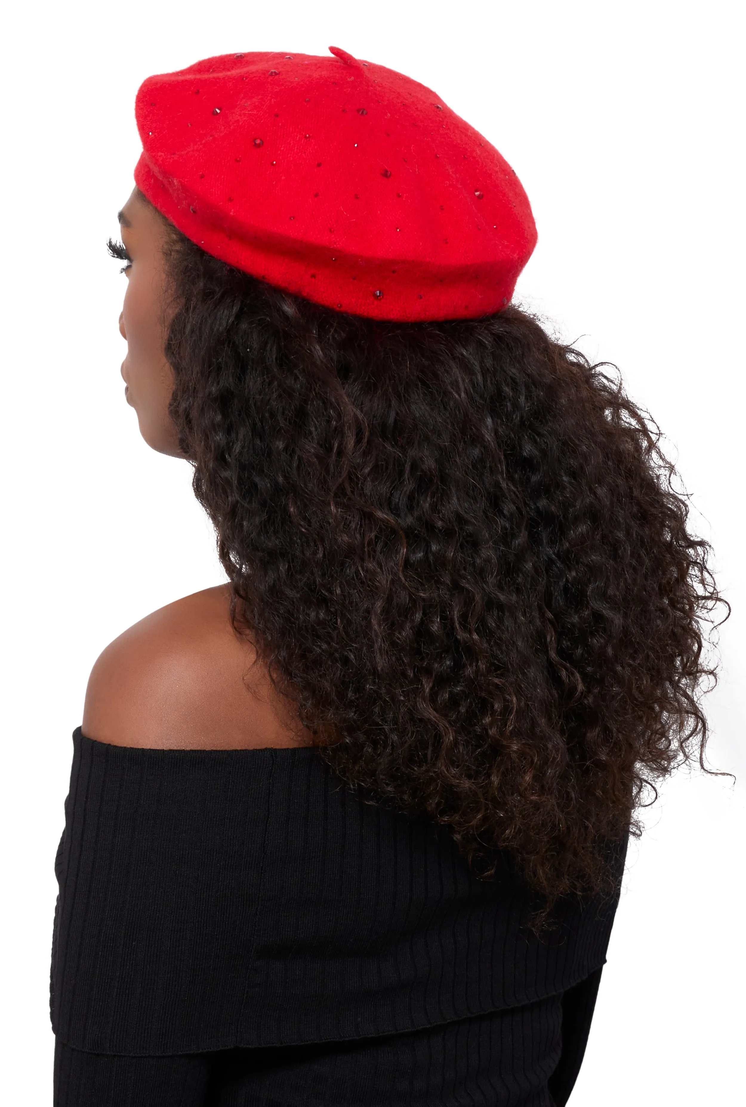Rhinestone French Beret sold by Rainbow product image thumbnail 2
