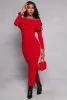 Side Slit Off The Shoulder Maxi Dress sold by Rainbow