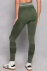 Seamless Striped High Waisted Leggings sold by Rainbow