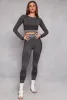 Seamless Striped High Waisted Leggings sold by Rainbow