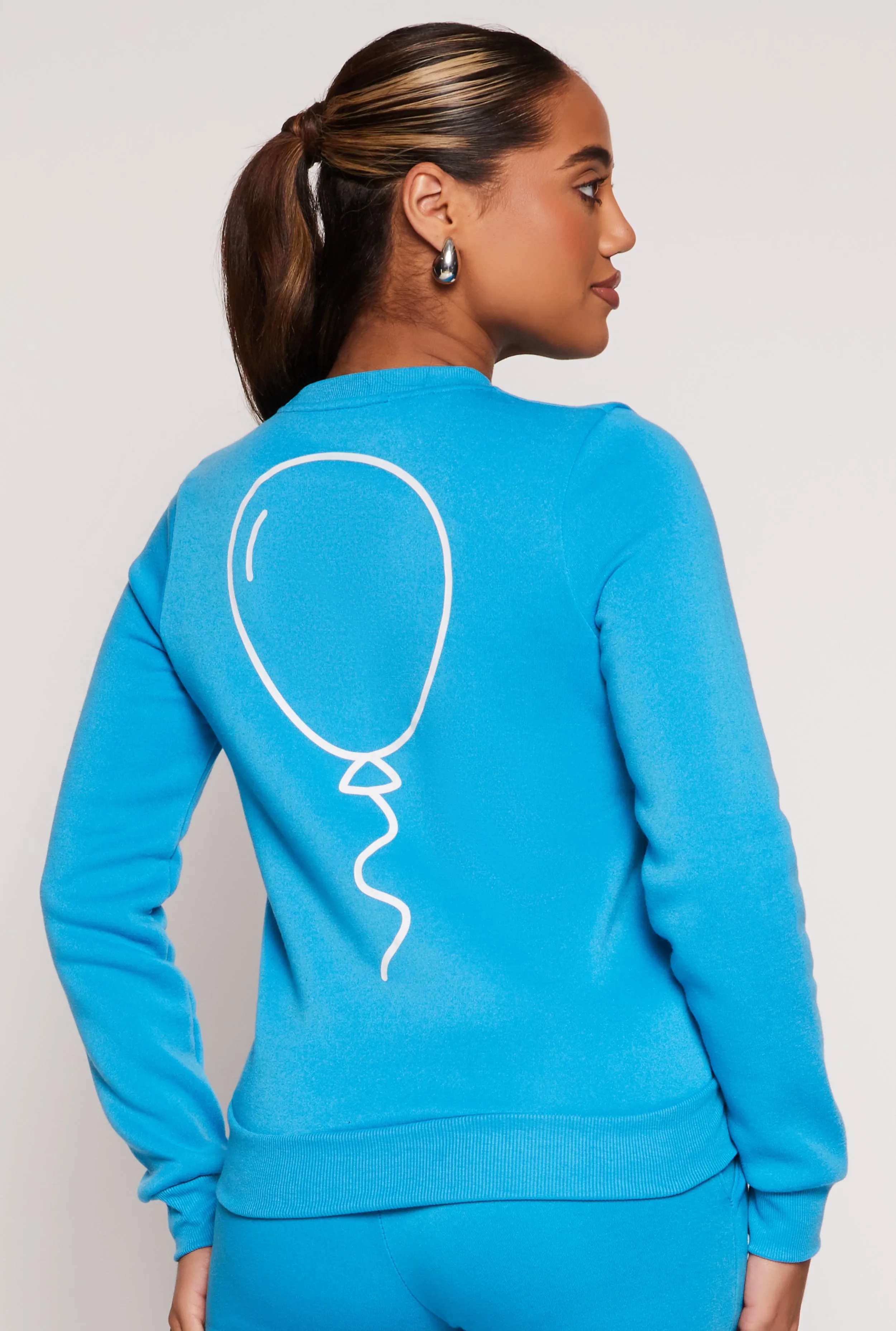 Queene Puff Print Fleece Lined Sweatshirt sold by Rainbow product image thumbnail 3