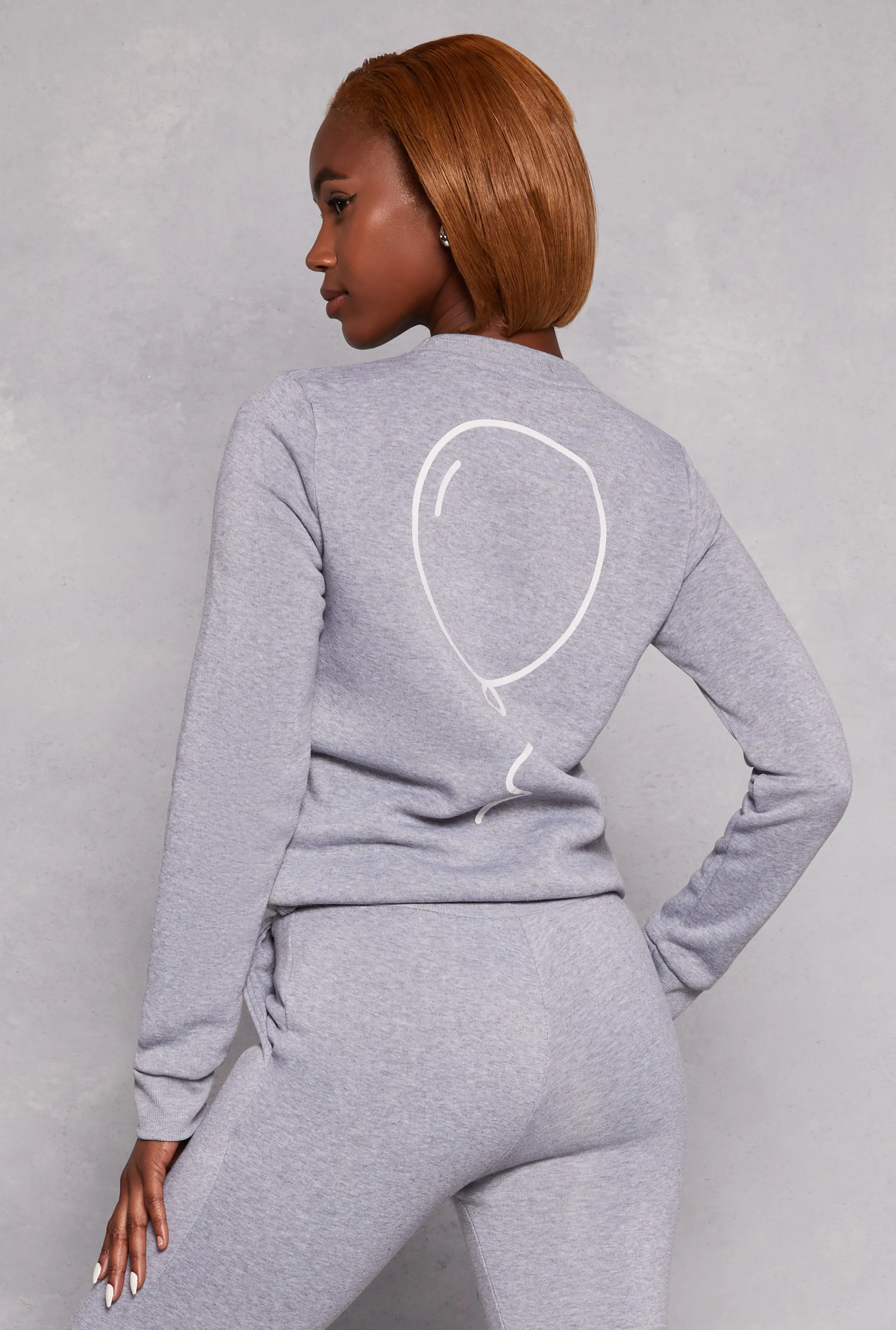 Queene Puff Print Fleece Lined Sweatshirt sold by Rainbow product image thumbnail 3