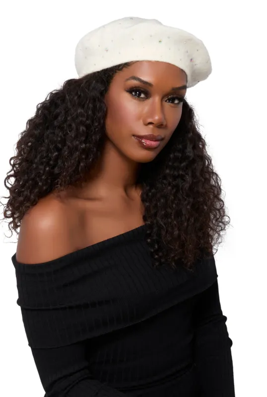 Rhinestone French Beret sold by Rainbow