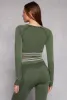 Seamless Striped Active Crop Top sold by Rainbow