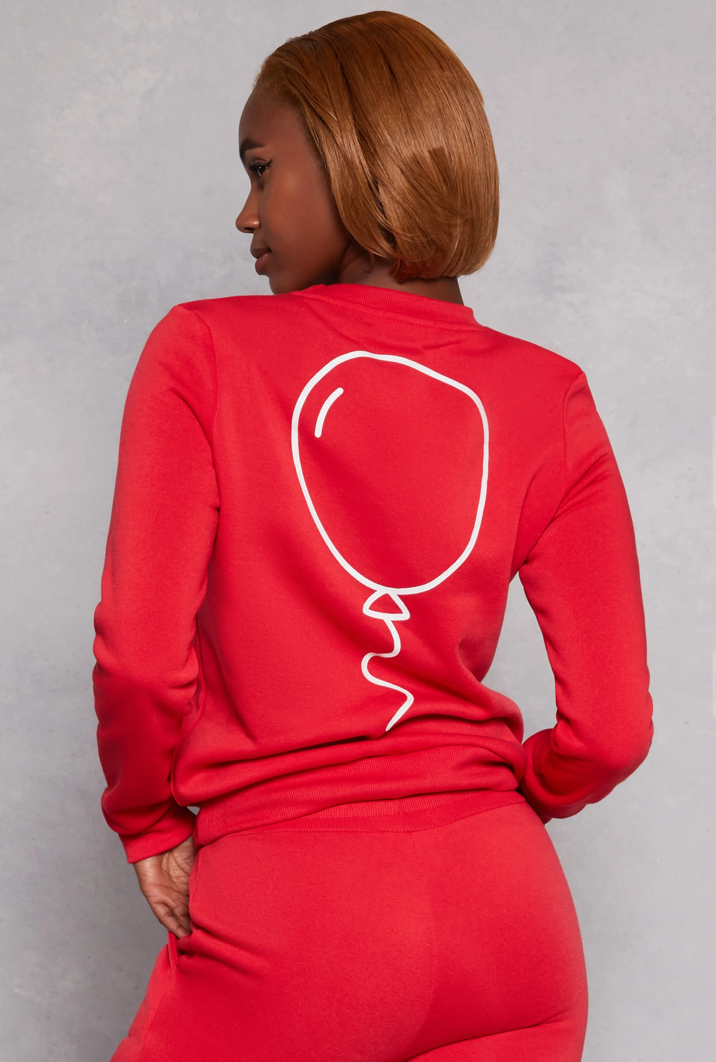 Queene Puff Print Fleece Lined Sweatshirt sold by Rainbow product image thumbnail 3