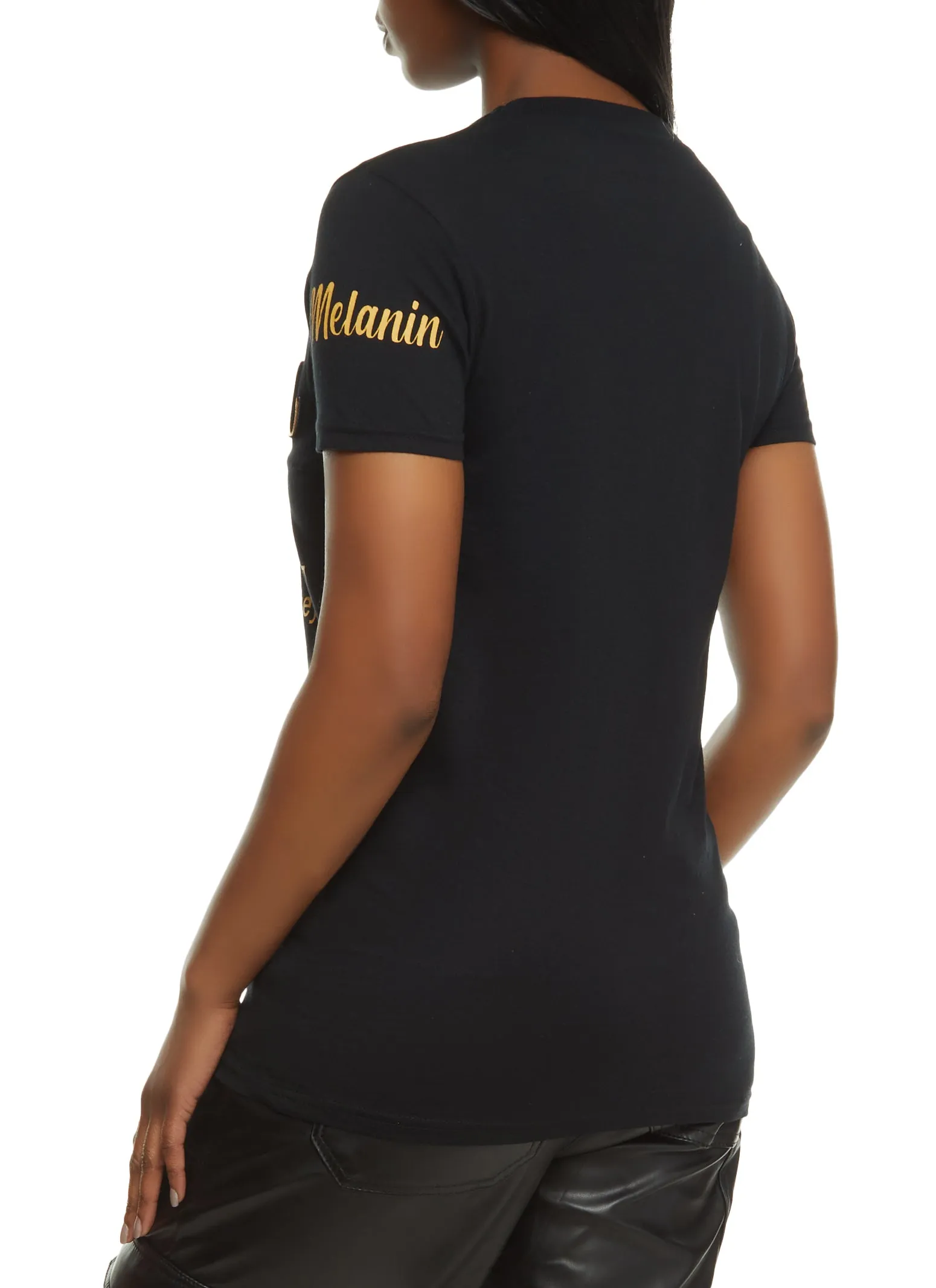 Melanin Embossed Foil Graphic Tee sold by Rainbow product image thumbnail 2