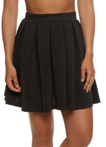 High Waisted Pleated Skirt sold by Rainbow