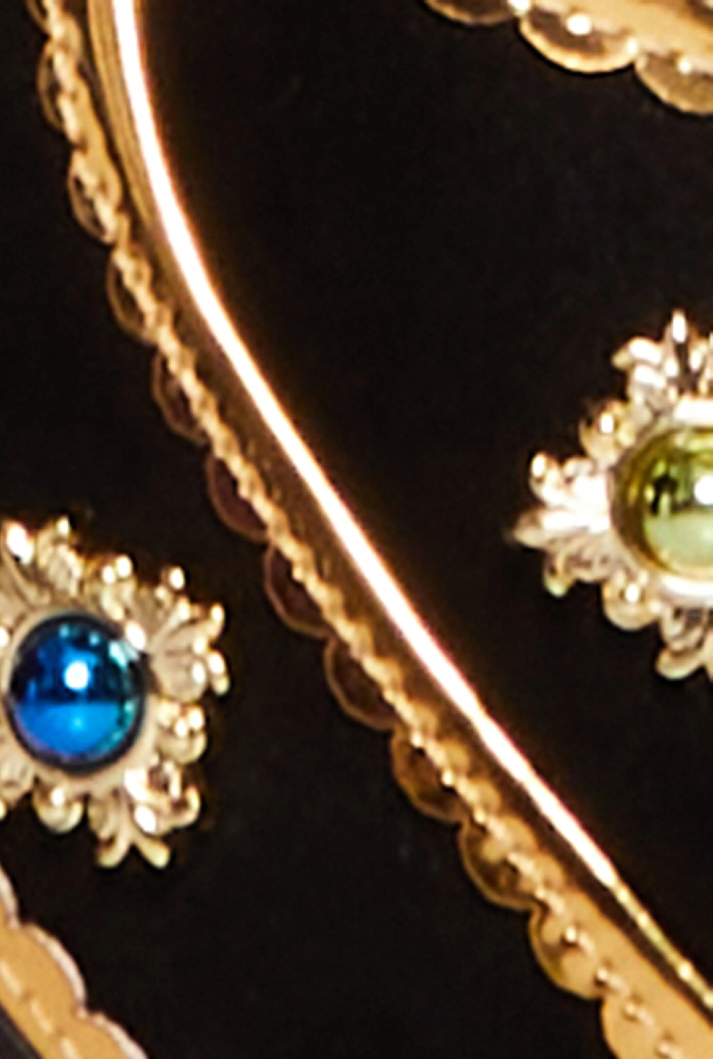 Rhinestone Embellished Platform Block Heel Sandals sold by Rainbow product image thumbnail 4