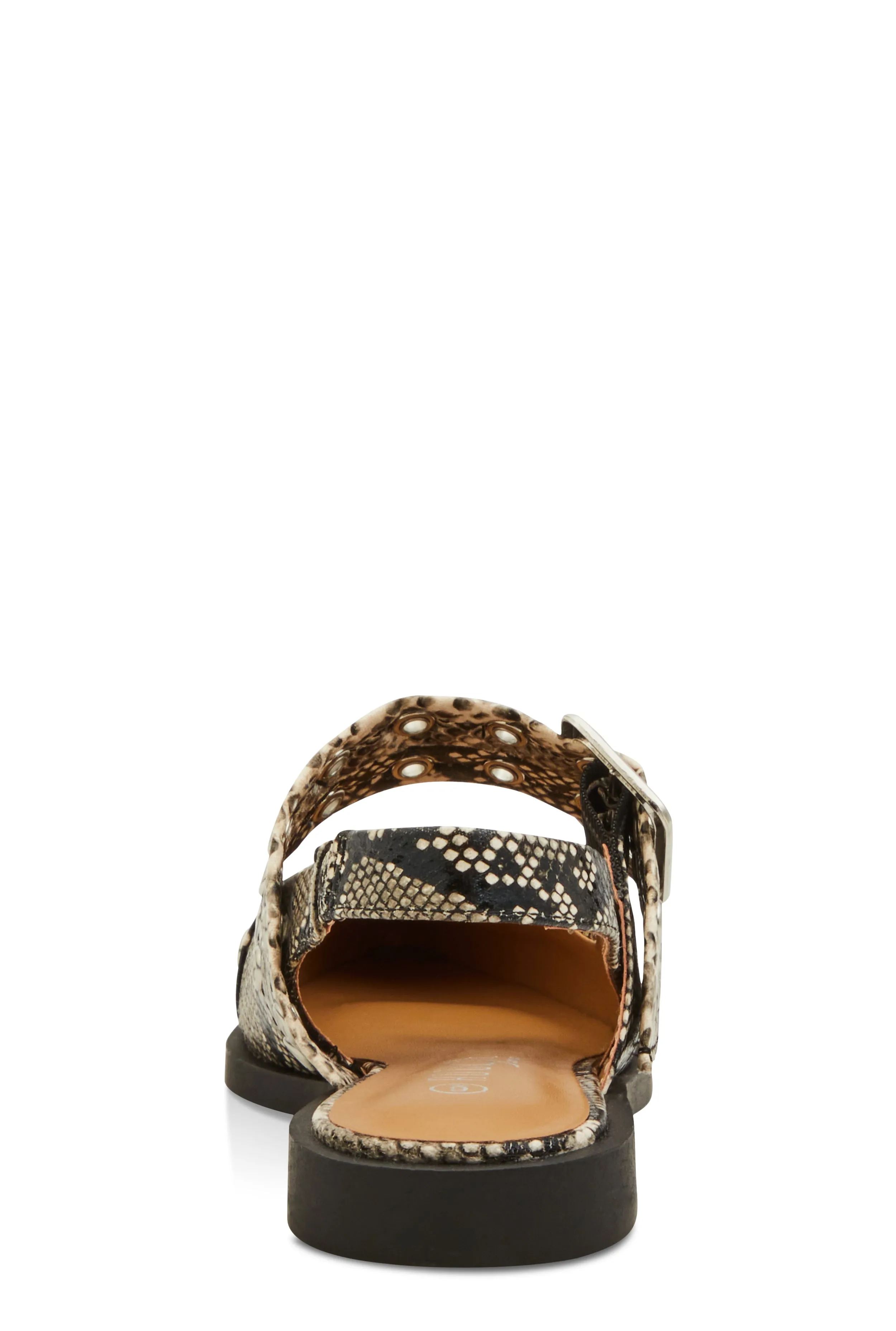 Pointed Toe Double Buckle Slingback Flats sold by Rainbow product image thumbnail 3