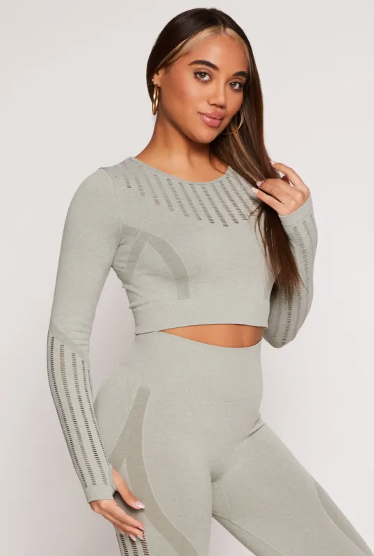 Seamless Laser Cut Active Top sold by Rainbow