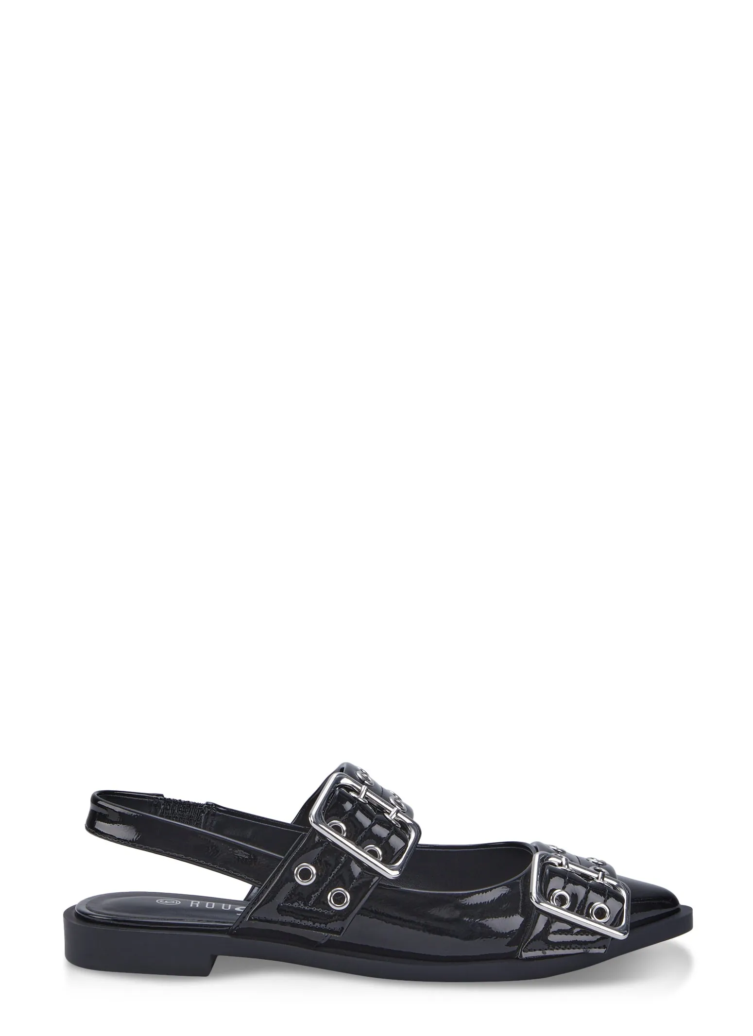 Pointed Toe Double Buckle Slingback Flats sold by Rainbow product image thumbnail 2