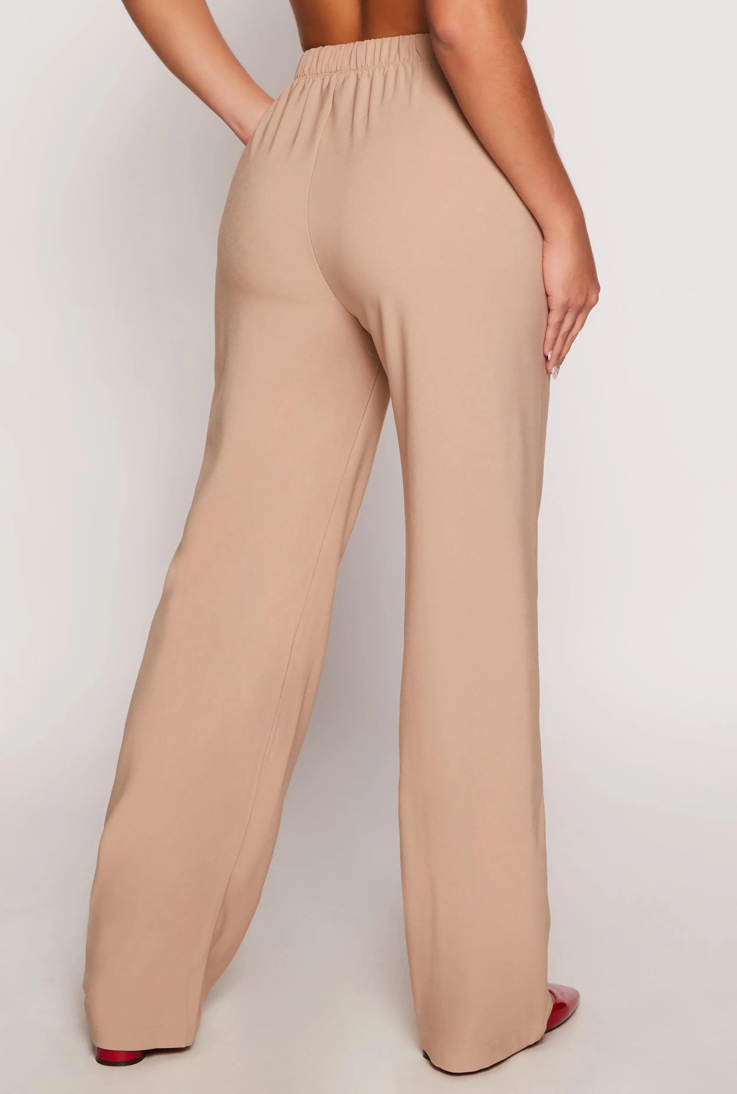 Pleated High Waisted Wide Leg Pants sold by Rainbow product image thumbnail 3