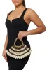 Faux Pearl Metallic Caged Clutch sold by Rainbow