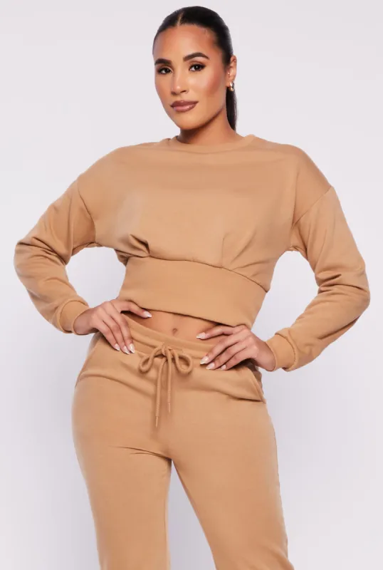 Crew Neck Cropped Sweatshirt sold by Rainbow