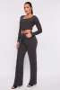 Shadow Striped Wide Leg Pants sold by Rainbow