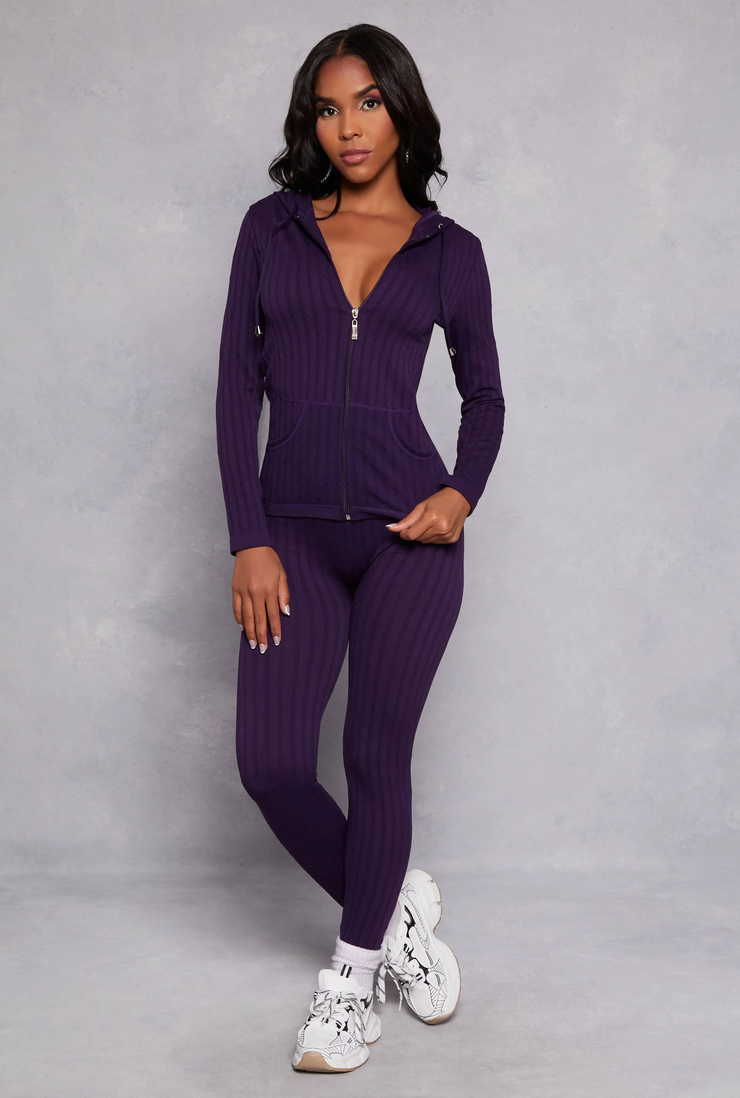 Seamless Shadow Stripe Leggings sold by Rainbow