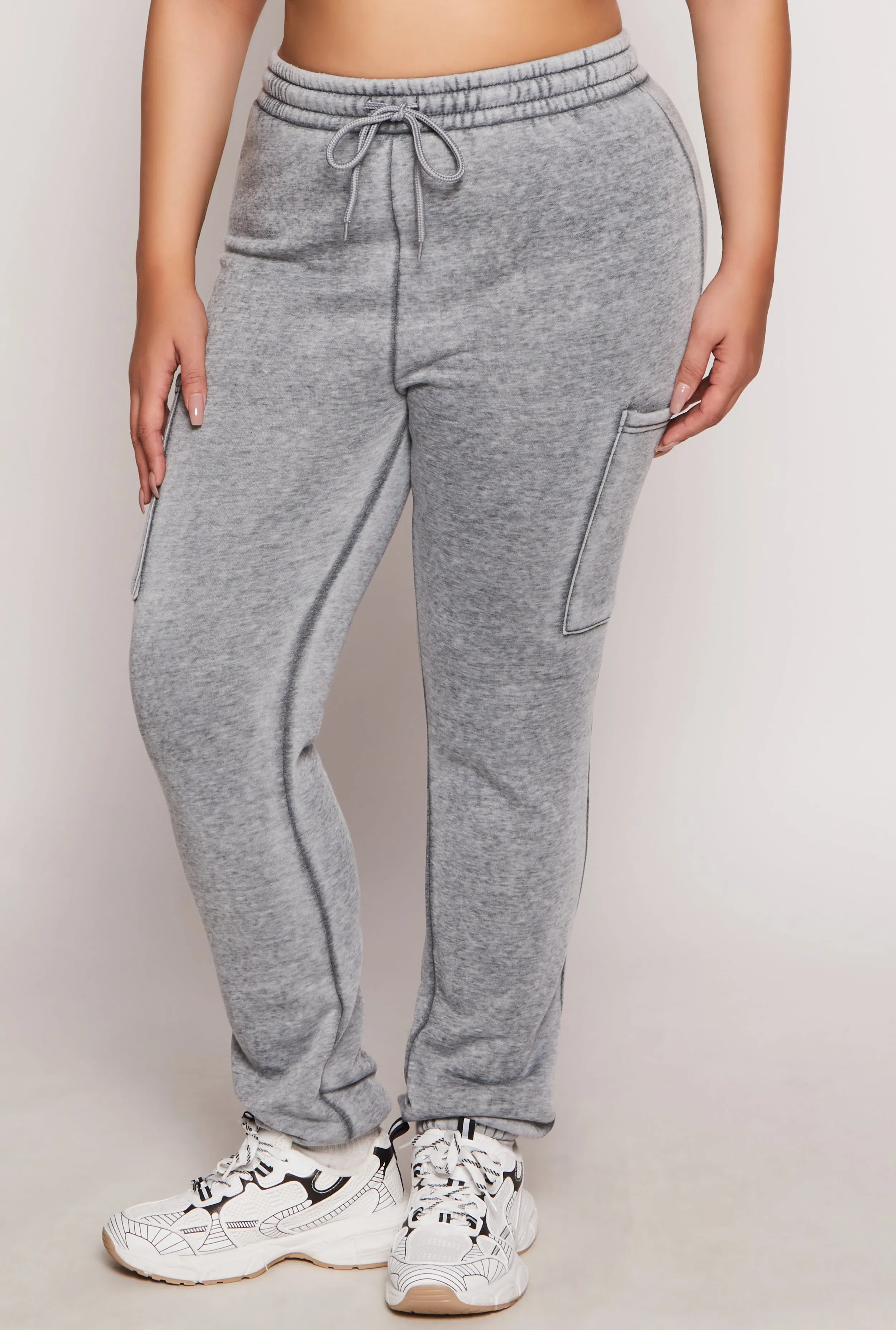 Plus Size Fleece Drawstring Sweatpants sold by Rainbow product image thumbnail 2