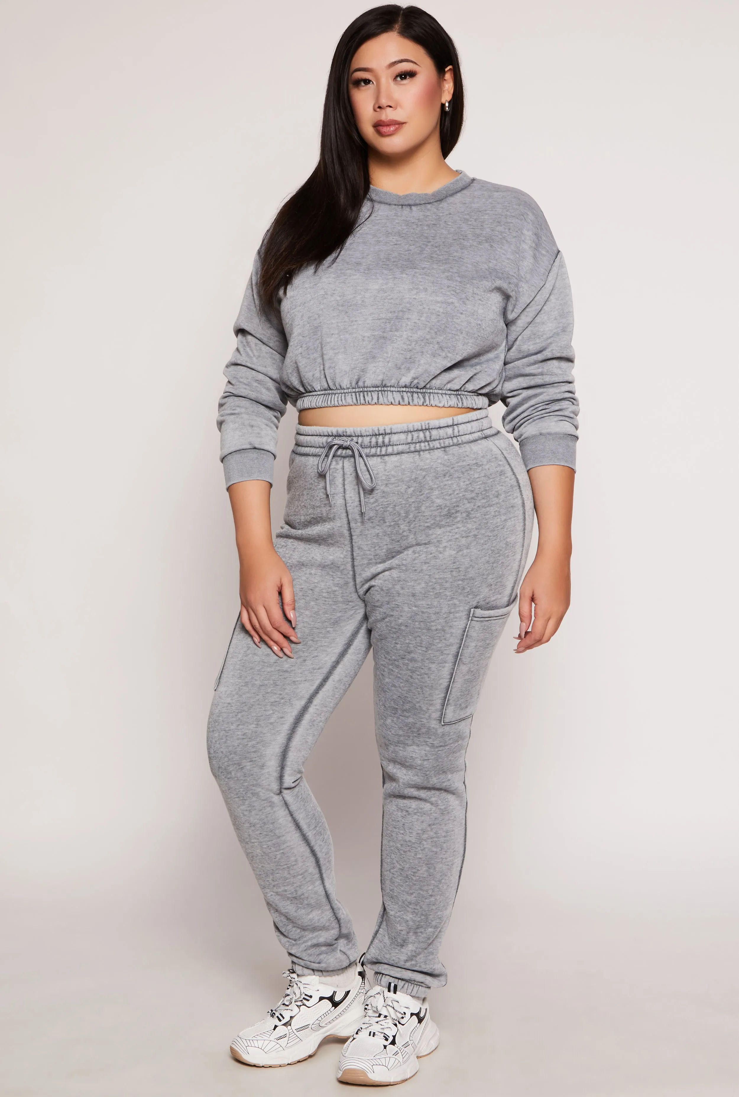 Plus Size Fleece Drawstring Sweatpants sold by Rainbow