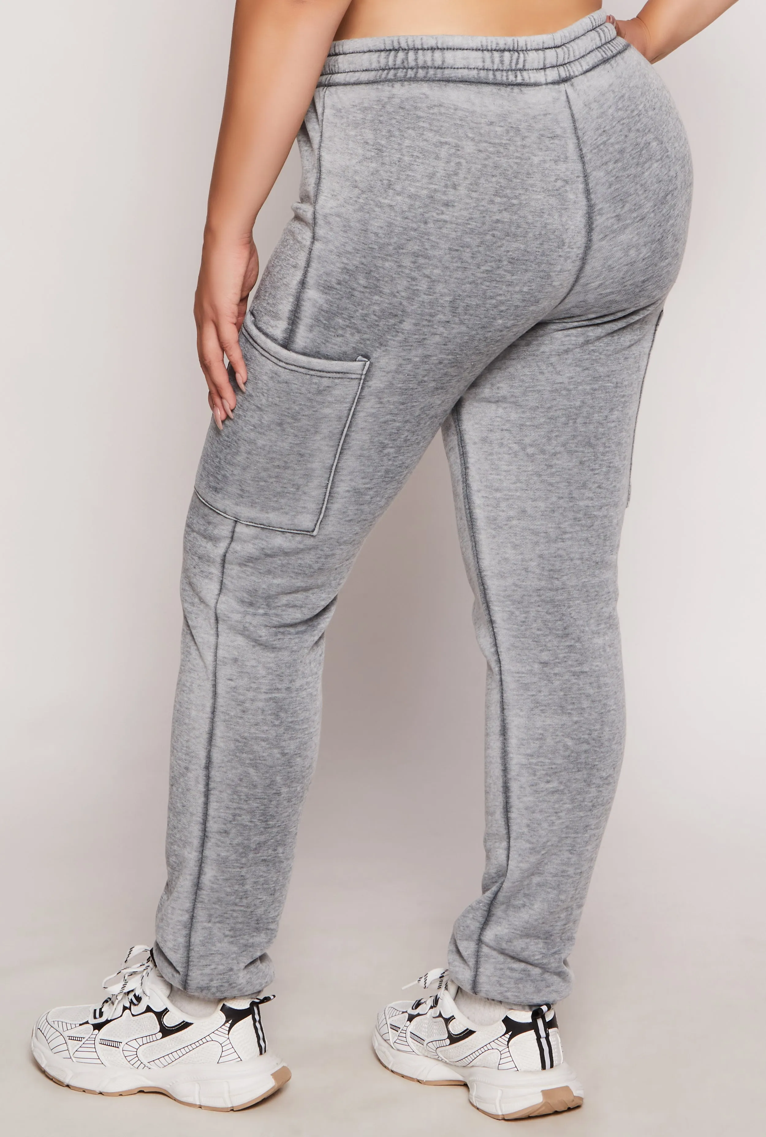 Plus Size Fleece Drawstring Sweatpants sold by Rainbow product image thumbnail 3