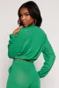 Daisy Drawstring Hem Long Sleeve Crop Top sold by Rainbow