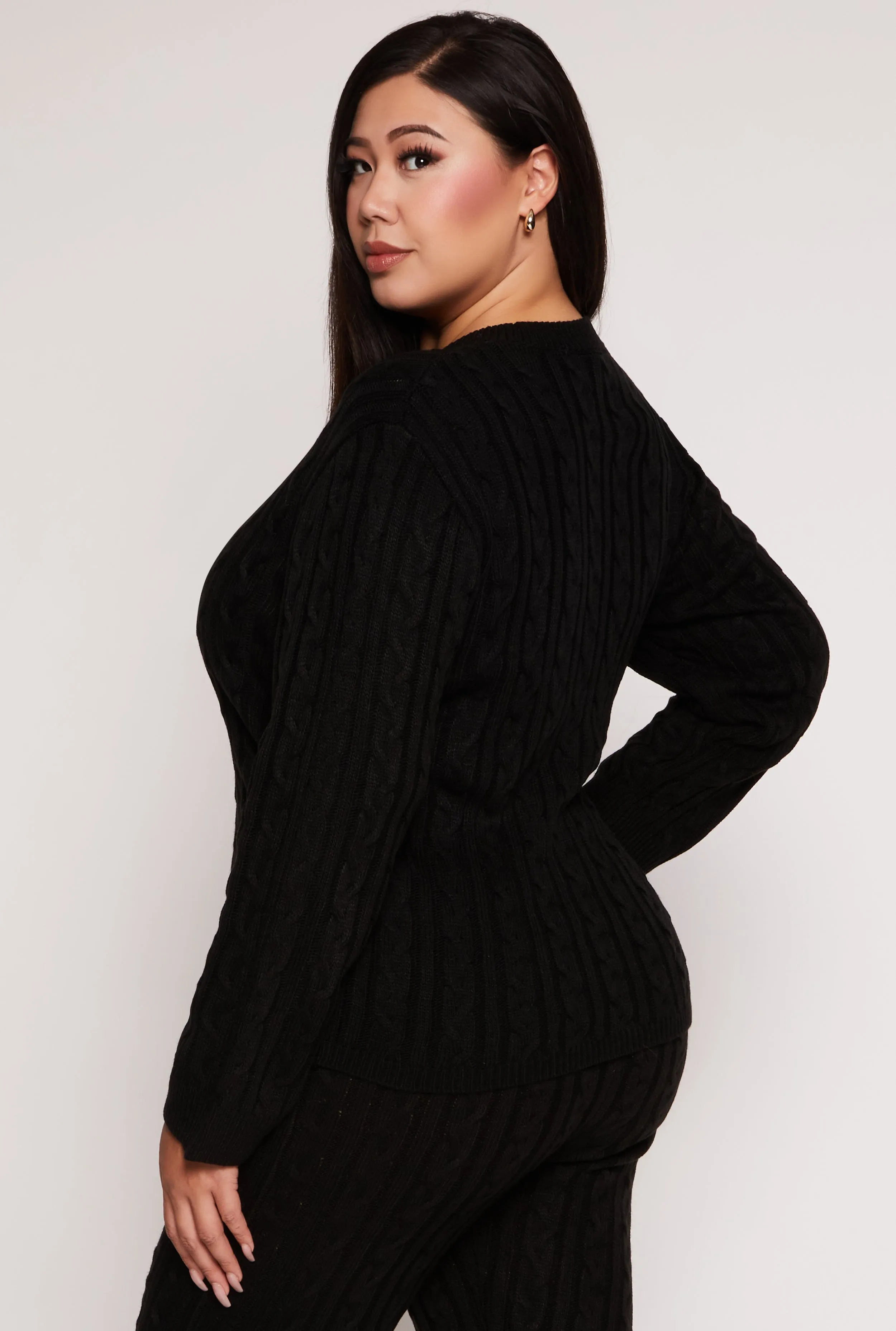 Plus Size Cable Knit Sweater sold by Rainbow product image thumbnail 3