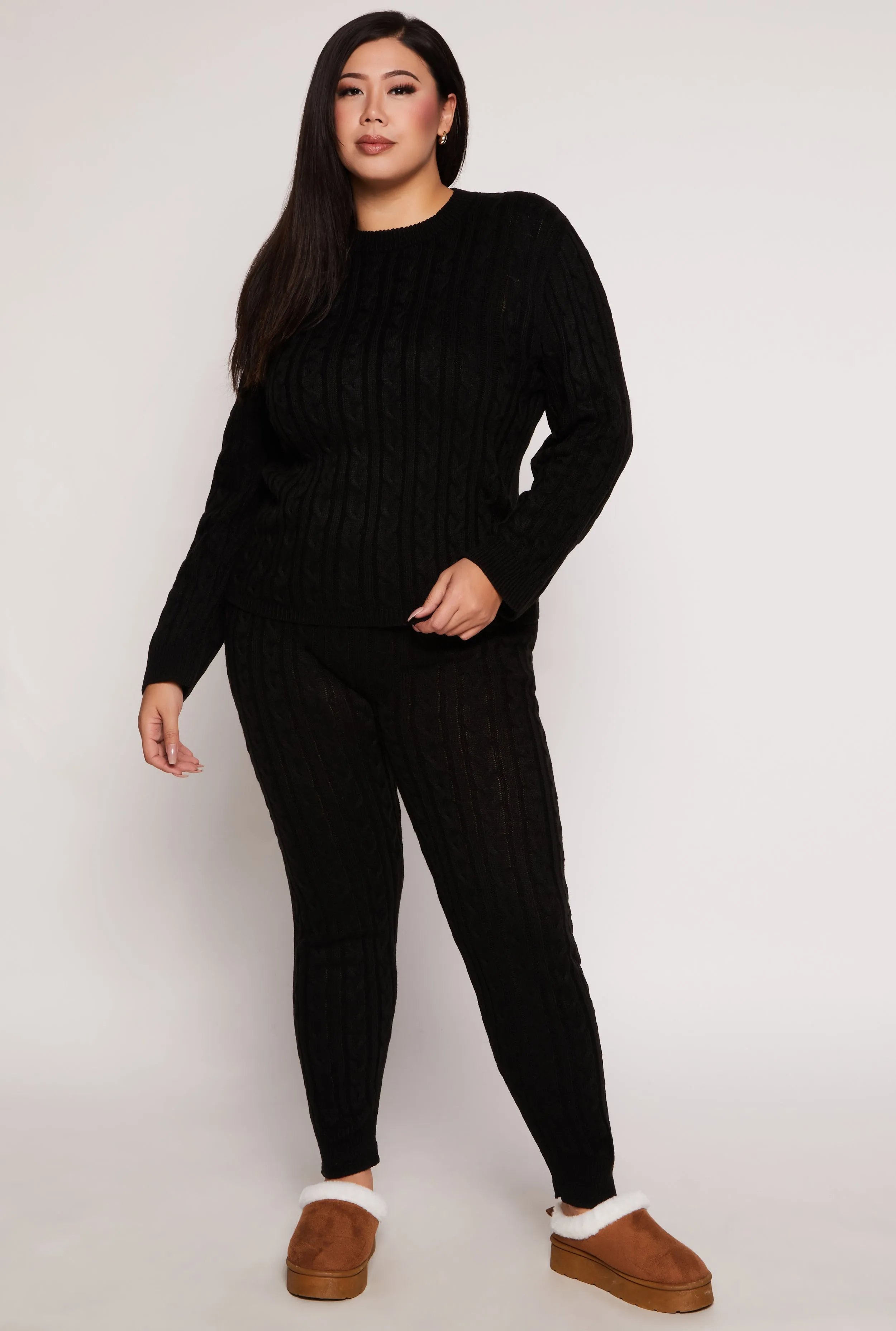 Plus Size Cable Knit Sweater sold by Rainbow product image thumbnail 2