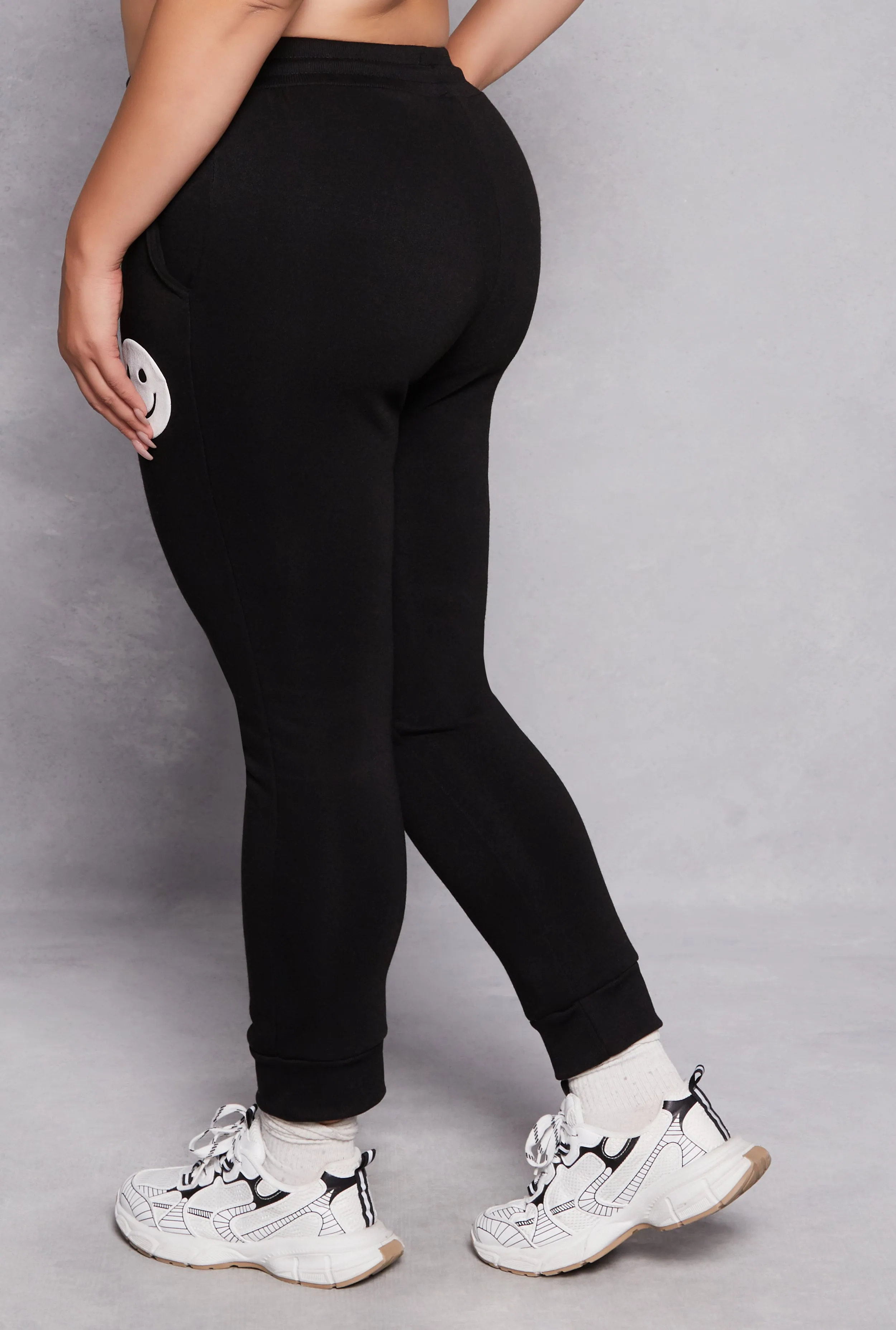 Plus Size Smile Face Graphic Joggers sold by Rainbow product image thumbnail 3
