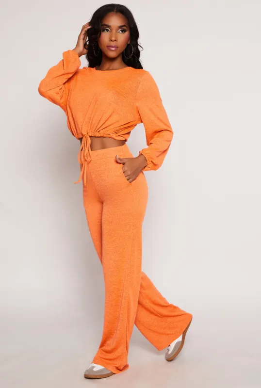 Daisy Brushed Knit Wide Leg Pants sold by Rainbow