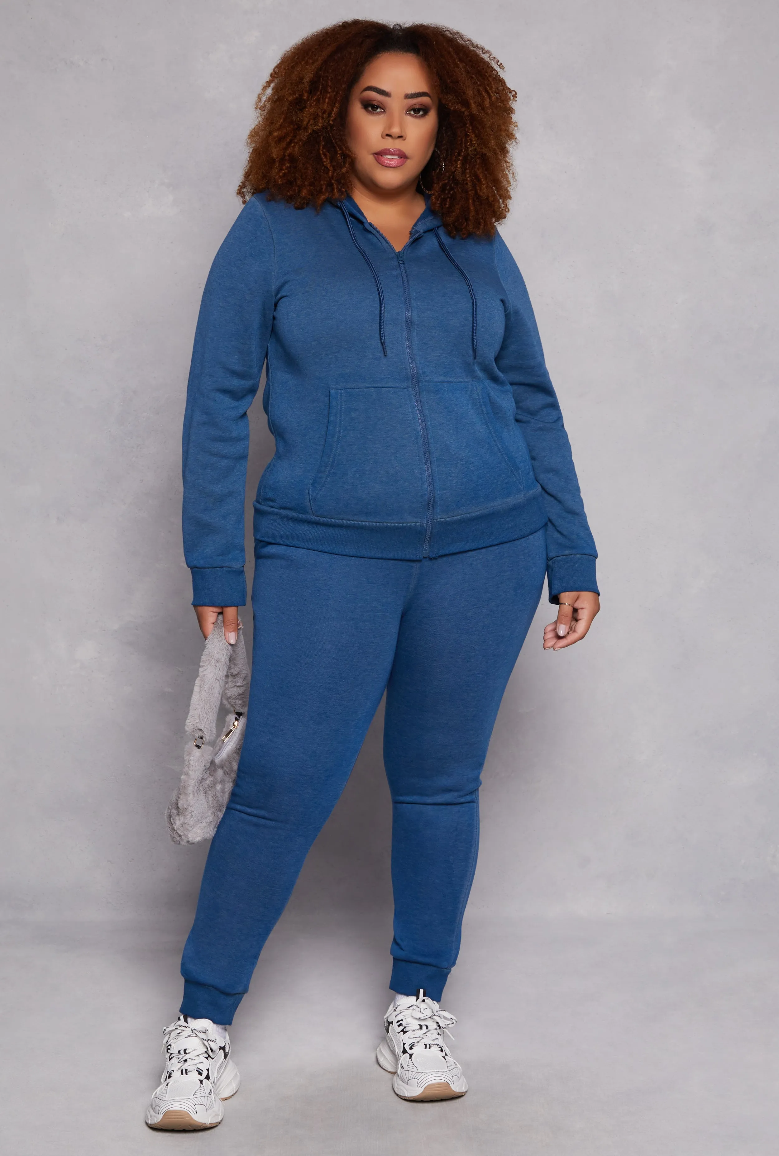 Plus Size Fleece High Waisted Joggers sold by Rainbow