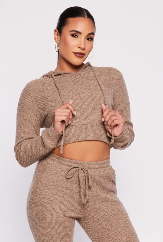 Daisy Drawstring Hooded Crop Top sold by Rainbow