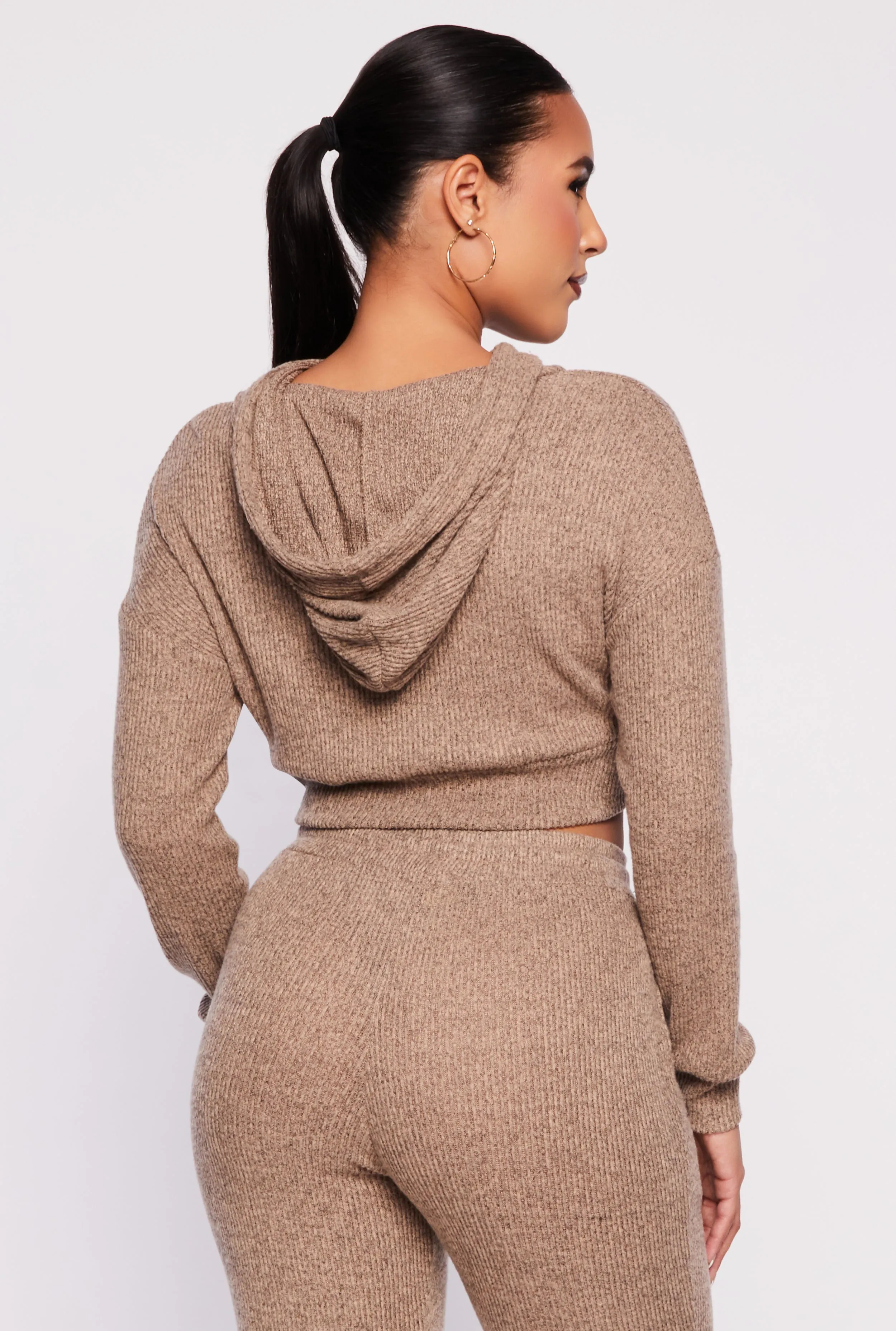 Daisy Drawstring Hooded Crop Top sold by Rainbow product image thumbnail 3