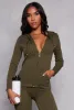 Seamless Shadow Stripe Zip Hooded Top sold by Rainbow