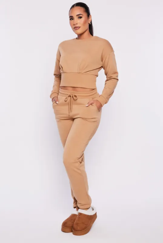 High Waist Drawstring Pocket Joggers sold by Rainbow