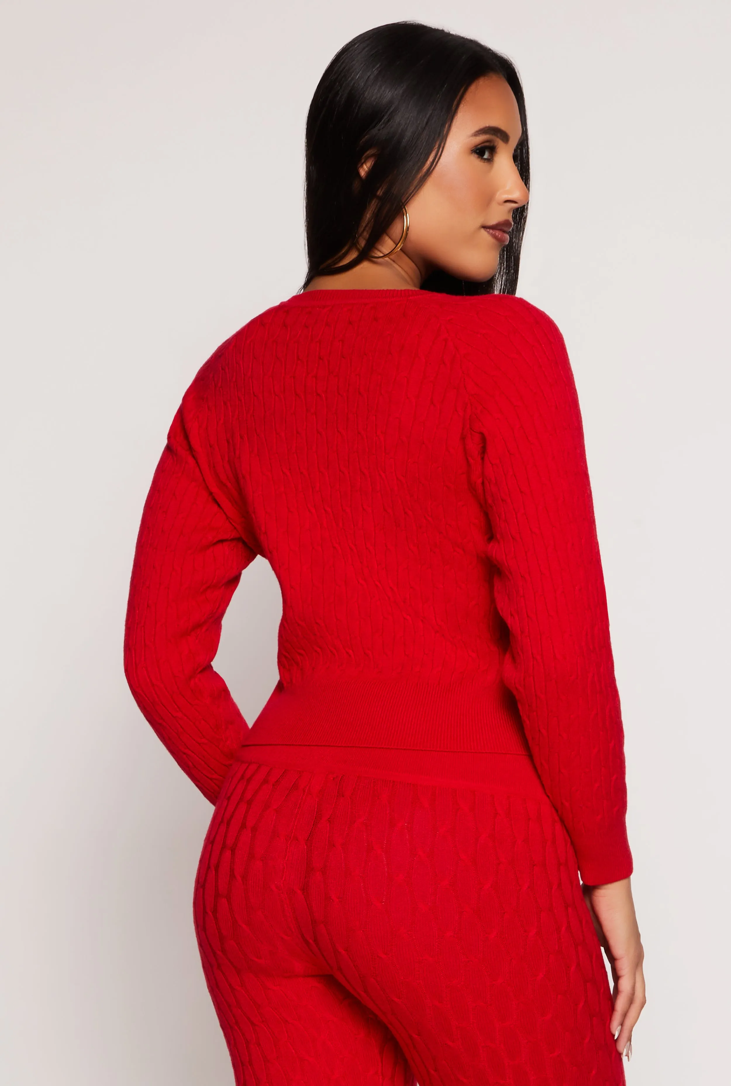 Daisy Cable Knit Cropped Sweater sold by Rainbow product image thumbnail 3