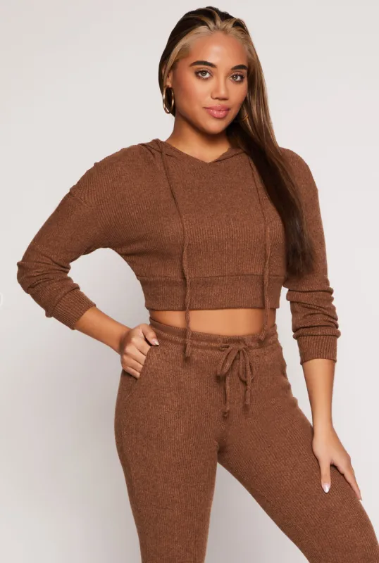Daisy Drawstring Hooded Crop Top sold by Rainbow