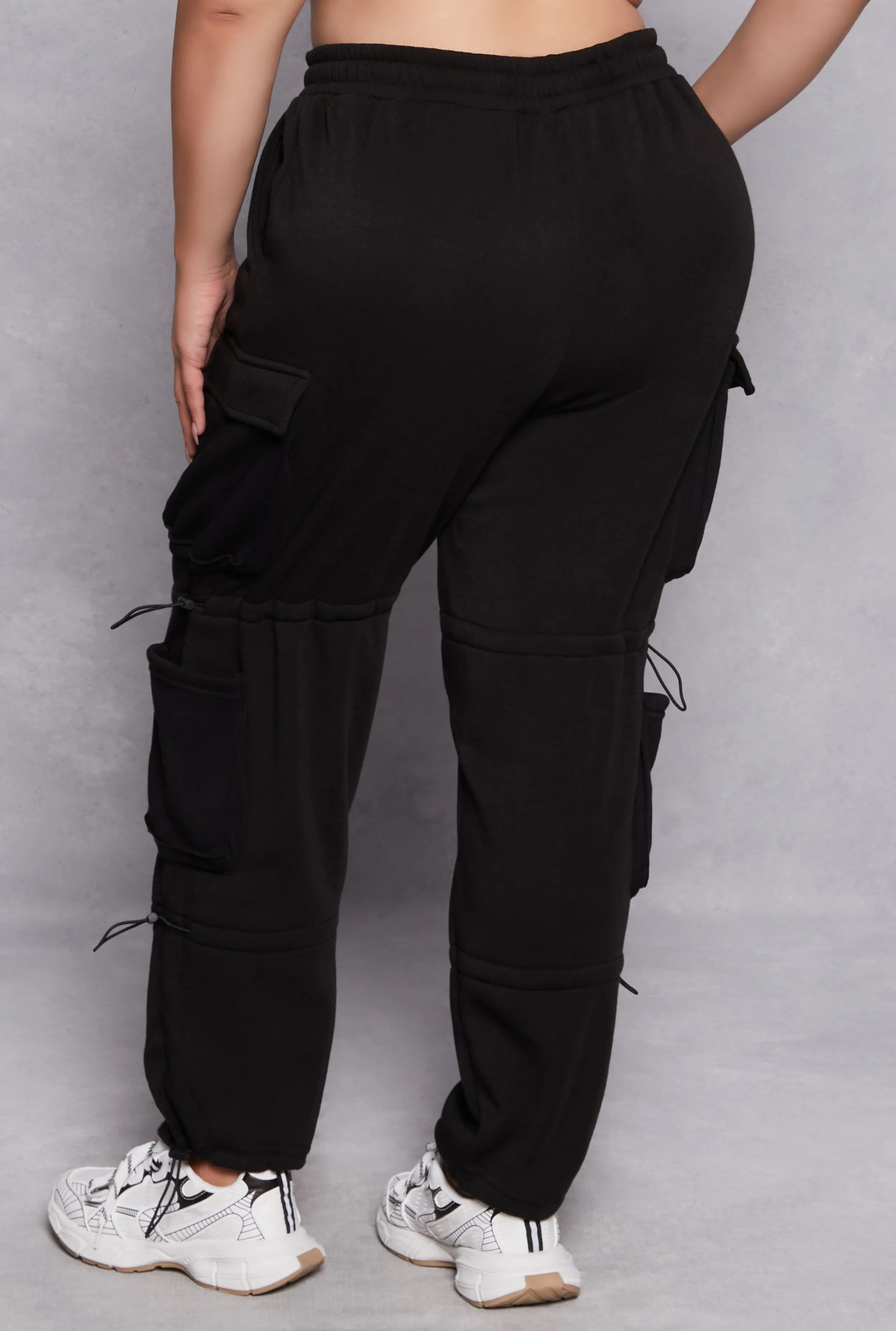 Plus Size Toggle Drawstring Detail Sweatpants sold by Rainbow product image thumbnail 3