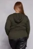 Plus Size Long Sleeve Hooded Top sold by Rainbow