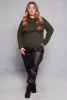 Plus Size Long Sleeve Hooded Top sold by Rainbow