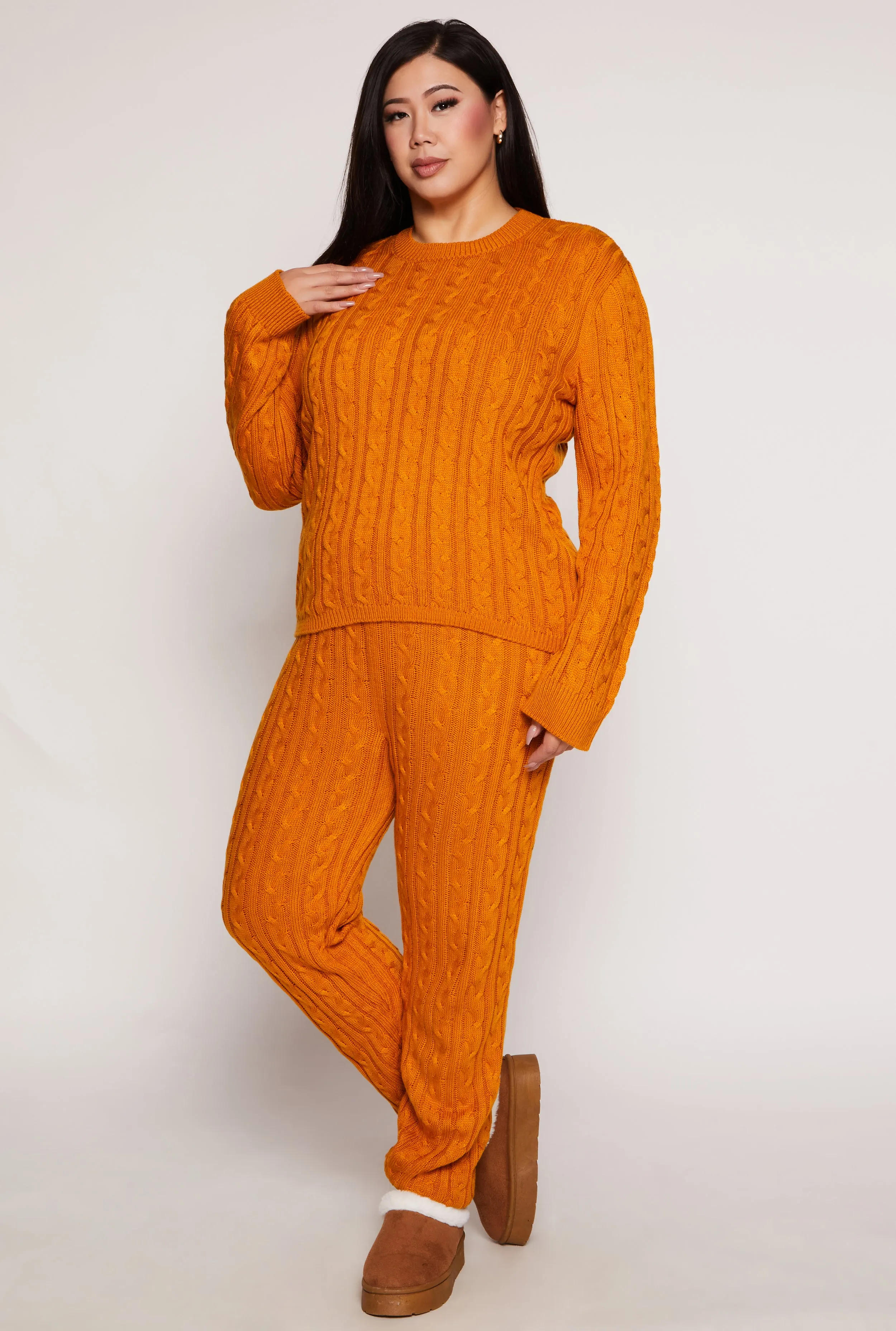 Plus Size Cable Knit Sweater sold by Rainbow product image thumbnail 2