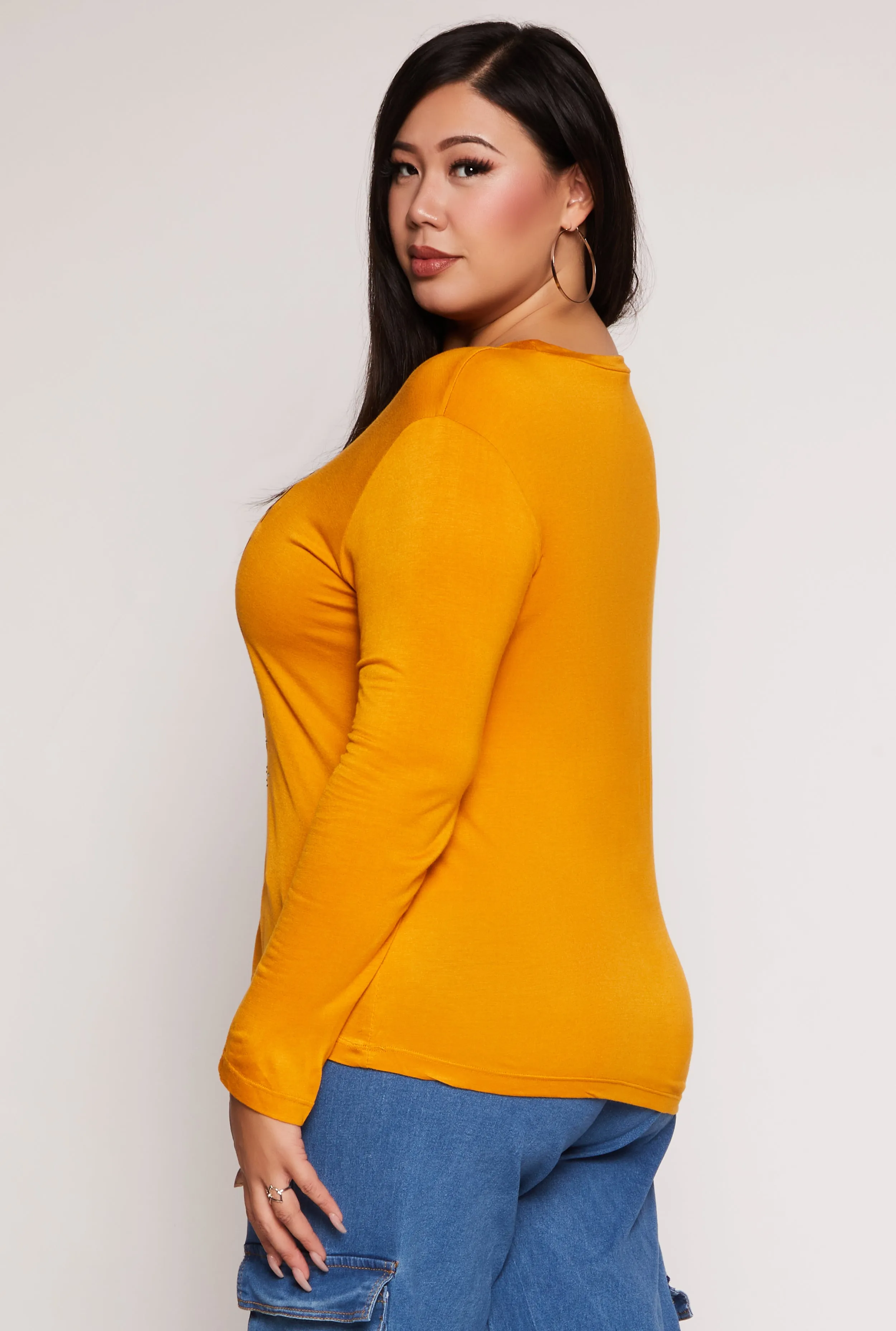 Plus Size Worry Ends When Faith Begins Tee sold by Rainbow product image thumbnail 3