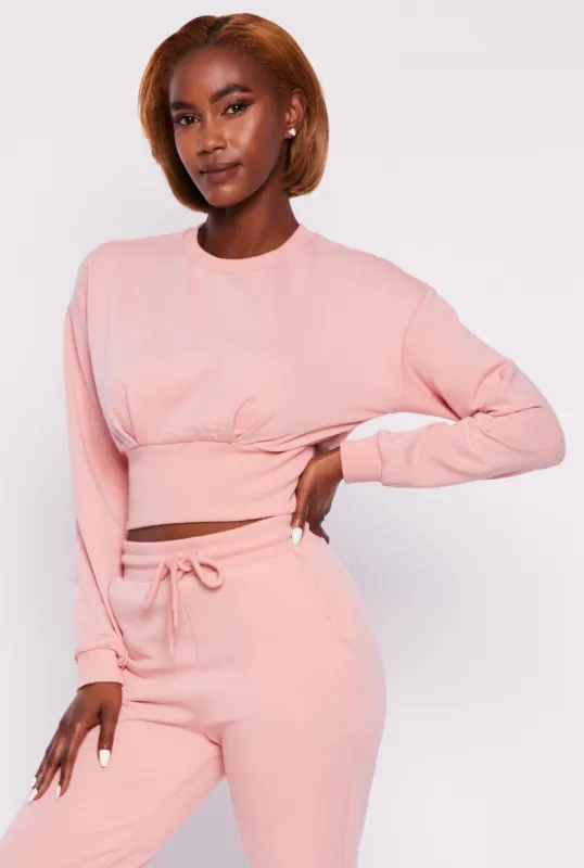 Crew Neck Cropped Sweatshirt sold by Rainbow