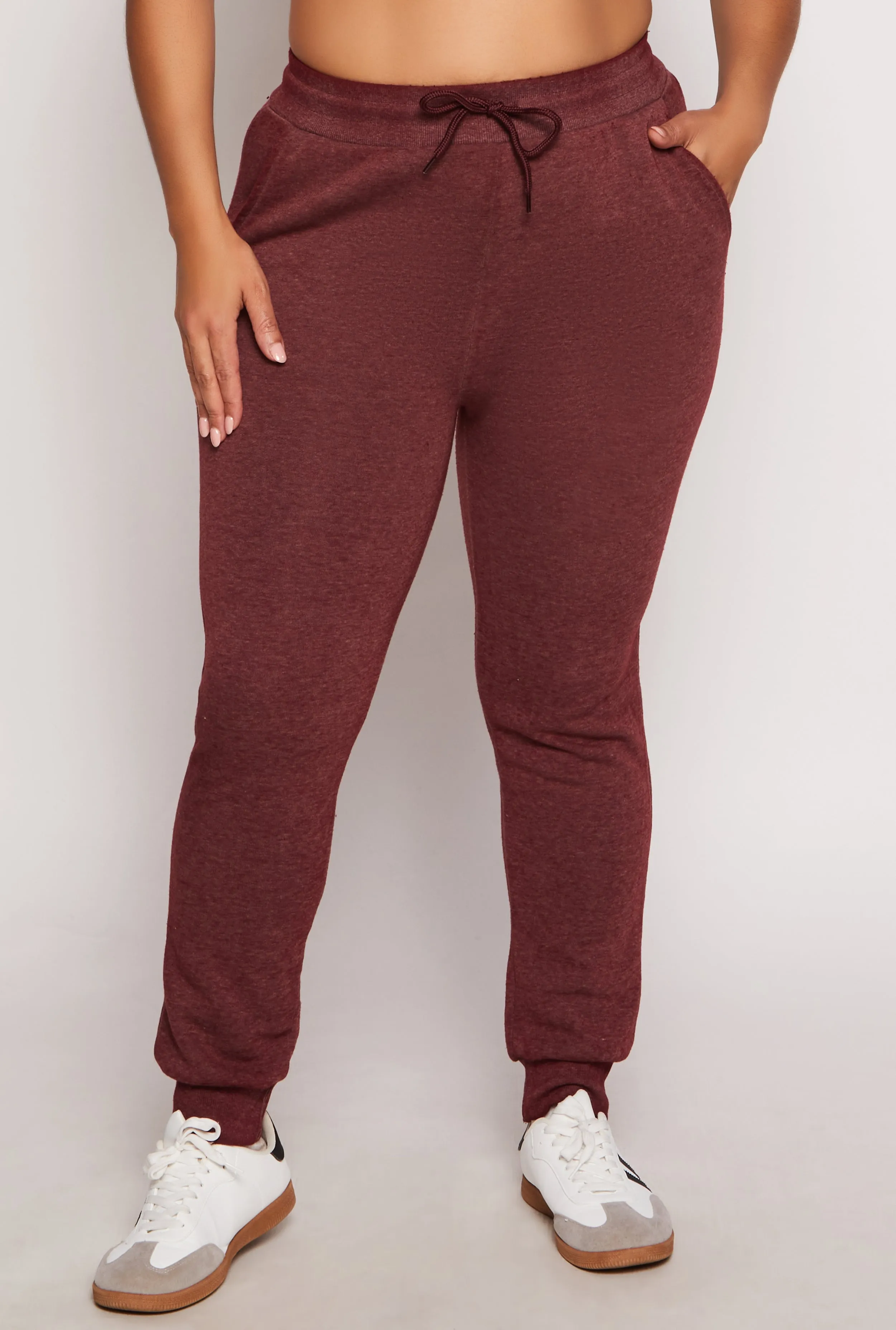 Plus Size Fleece High Waisted Joggers sold by Rainbow product image thumbnail 2