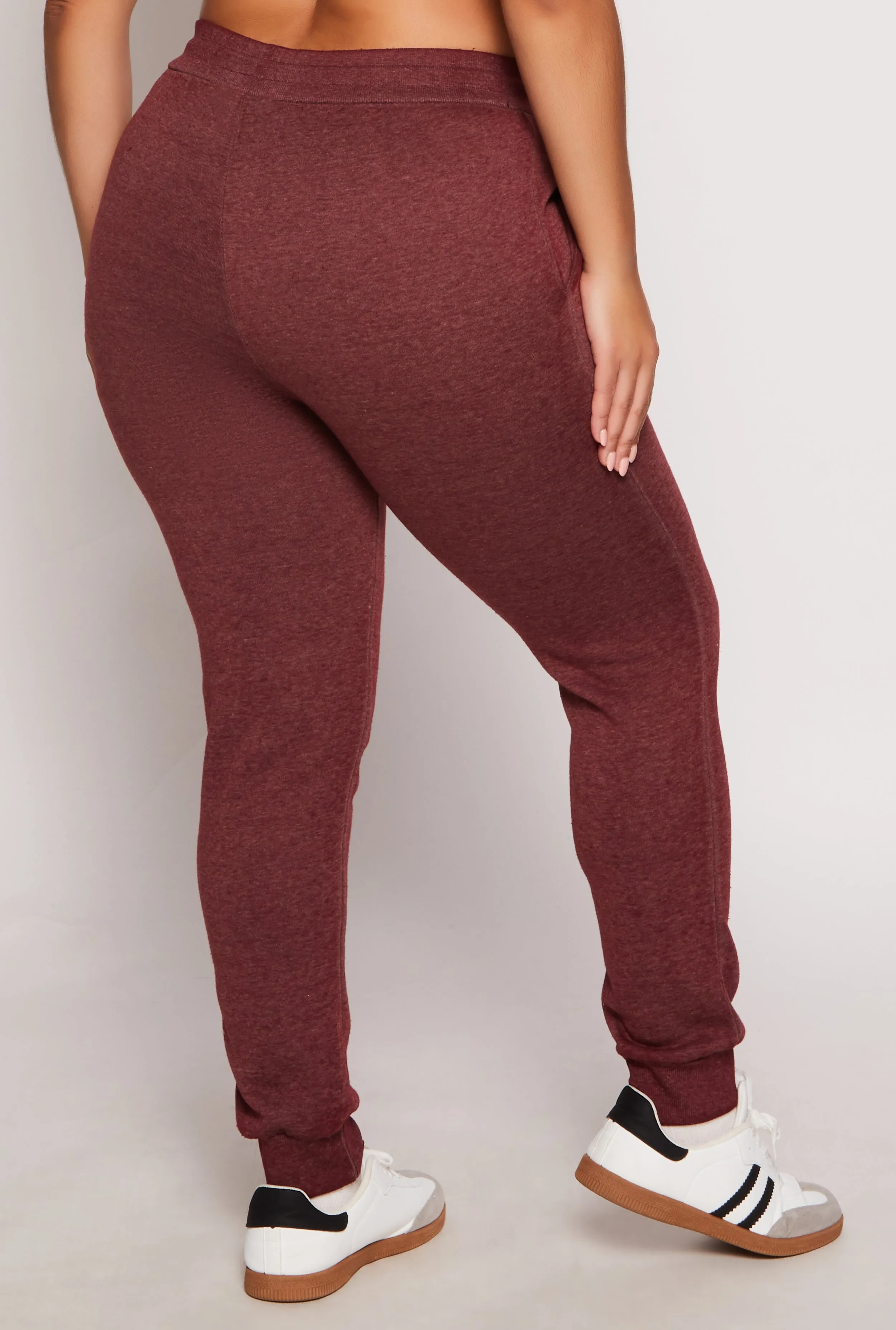 Plus Size Fleece High Waisted Joggers sold by Rainbow product image thumbnail 3