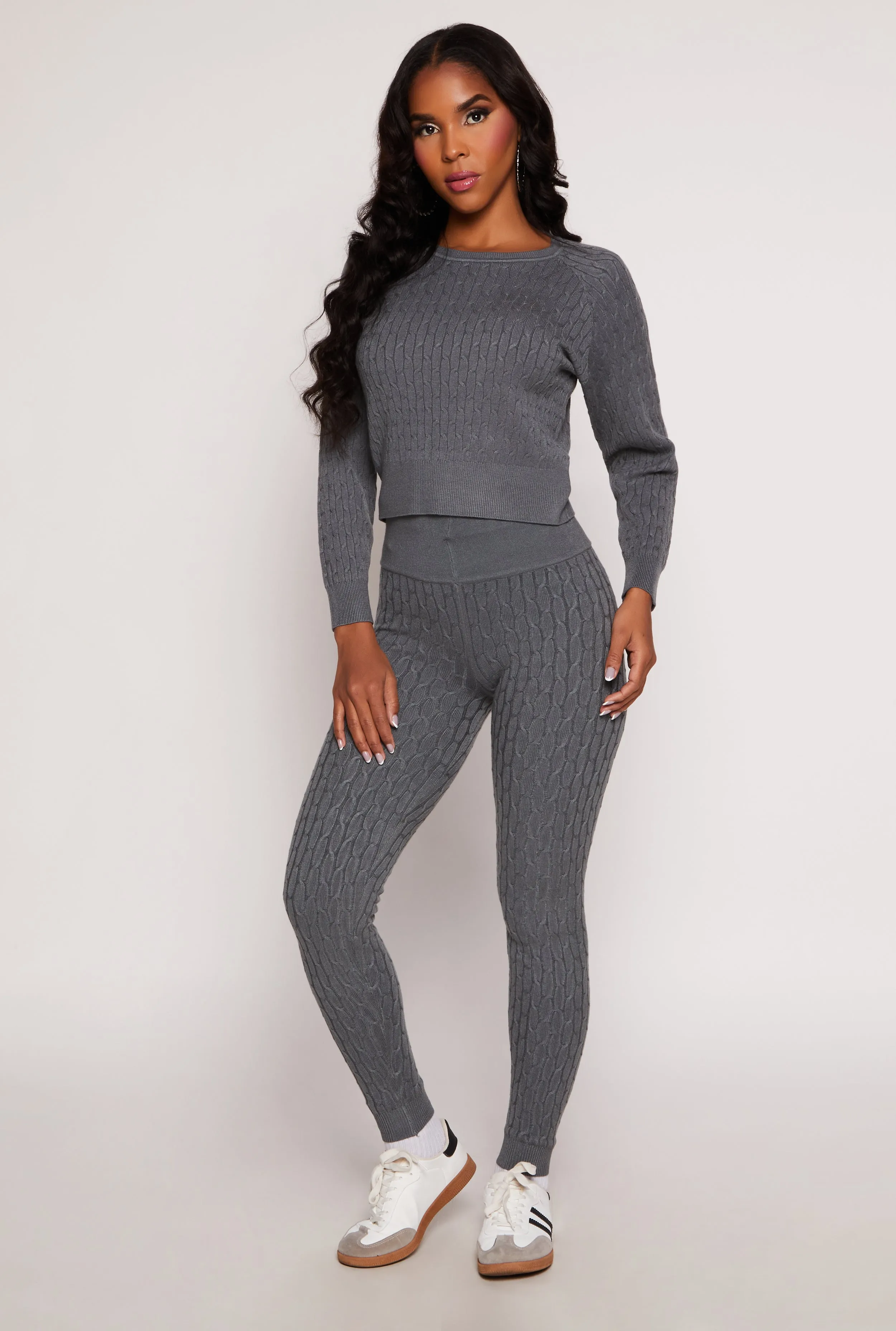 Daisy Cable Knit Cropped Sweater sold by Rainbow product image thumbnail 2