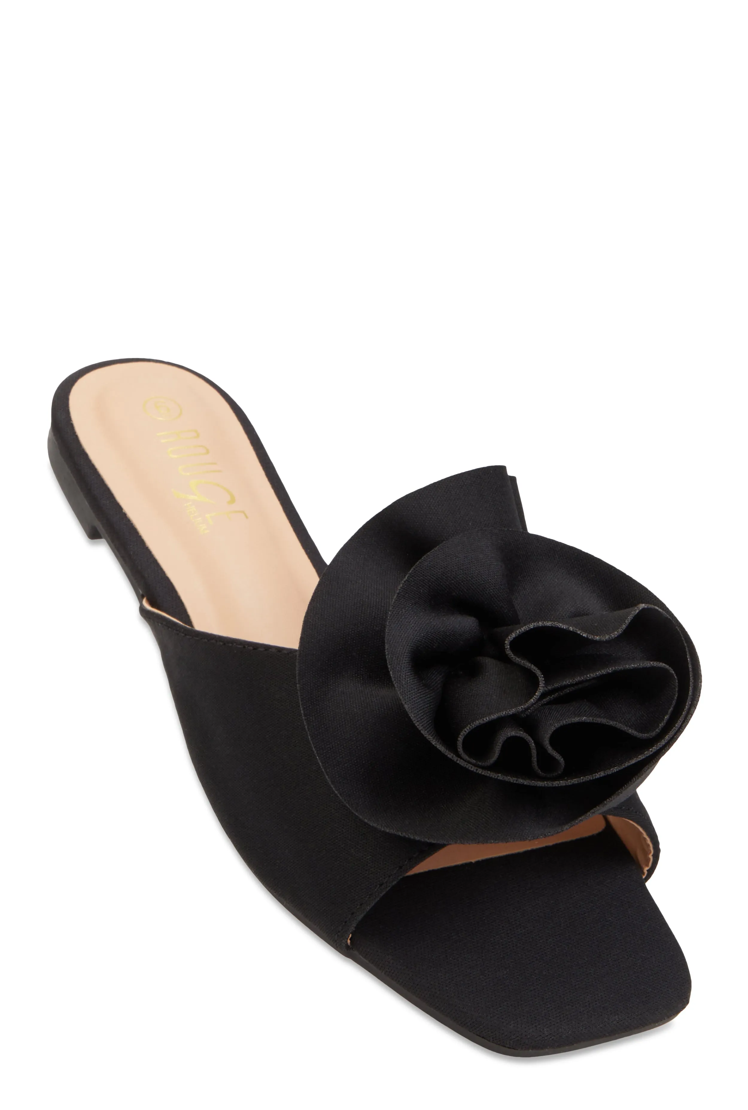 Rose Band Square Toe Slide Sandals sold by Rainbow